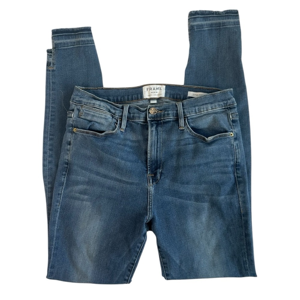 Frame Le High Rise Skinny Jeans Size 29 Medium Wash